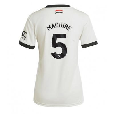 Ženski Nogometni dresi Manchester United Harry Maguire #5 Tretji 2024-25 Kratek Rokav Ženski Nogometni dresi Manchester United Harry Maguire #5 Tretji 2024-25 Kratek Rokav